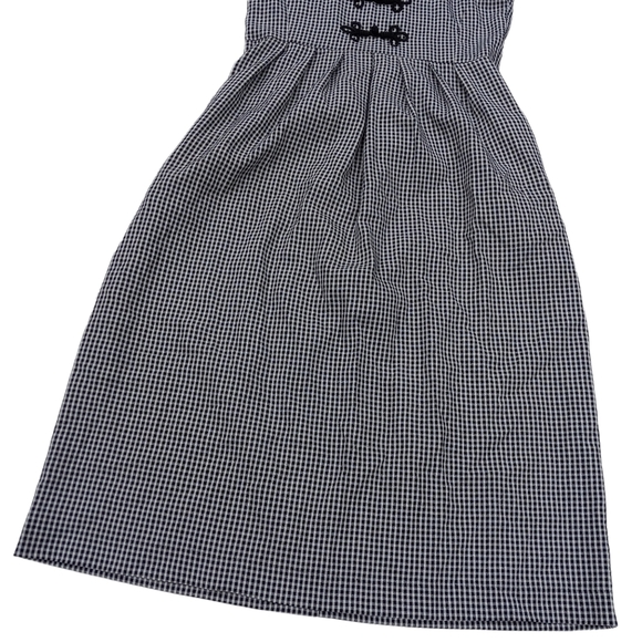 J. G. Hook Gigham Dress Sleeveless Black and White size 4 - Picture 6 of 13